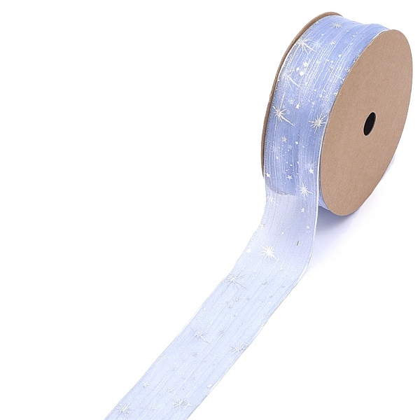 PandaHall 20 Yards Silver Stamping Star Organza Ribbons, Garment Accessories, Gift Packaging, Cornflower Blue, 1 inch(25mm), 20 Yards/Roll...
PandaHall 20 Yards Silver Stamping Star Organza Ribbons, Garment Accessories, Gift Packaging, Cornflower Blue, 1 inch(25mm), 20 Yards/Roll...