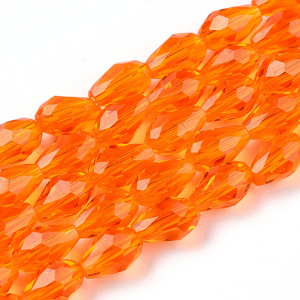 PandaHall Dark Orange Faceted Glass Teardrop Beads Strands, 6x4mm, Hole: 1mm, about 65~68pcs/strand, 14.96~15.35 inch Glass Teardrop Red
PandaHall Dark Orange Faceted Glass Teardrop Beads Strands, 6x4mm, Hole: 1mm, about 65~68pcs/strand, 14.96~15.35 inch Glass Teardrop Red