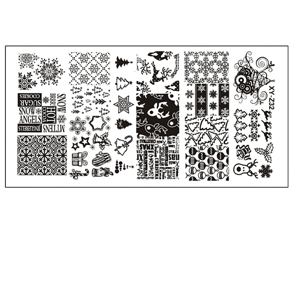 PandaHall Stainless Steel Nail Art Stamping Plates, Nail Image Templates, Rectangle, Christmas Themed Pattern, 120x60x0.5mm Stainless Steel
PandaHall Stainless Steel Nail Art Stamping Plates, Nail Image Templates, Rectangle, Christmas Themed Pattern, 120x60x0.5mm Stainless Steel