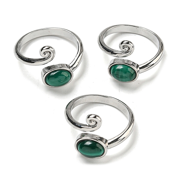 PandaHall Natural Malachite Adjustable Rings, with Platinum Brass Findings, Long-Lasting Plated, Jewely for Women, Oval, Adjustable...
PandaHall Natural Malachite Adjustable Rings, with Platinum Brass Findings, Long-Lasting Plated, Jewely for Women, Oval, Adjustable...