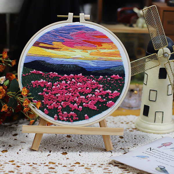 PandaHall Flower Pattern Embroidery Beginner Kits, including Embroidery Fabric & Thread, Needle, Embroidery Hoop, Instruction, Pearl Pink...
PandaHall Flower Pattern Embroidery Beginner Kits, including Embroidery Fabric & Thread, Needle, Embroidery Hoop, Instruction, Pearl Pink...