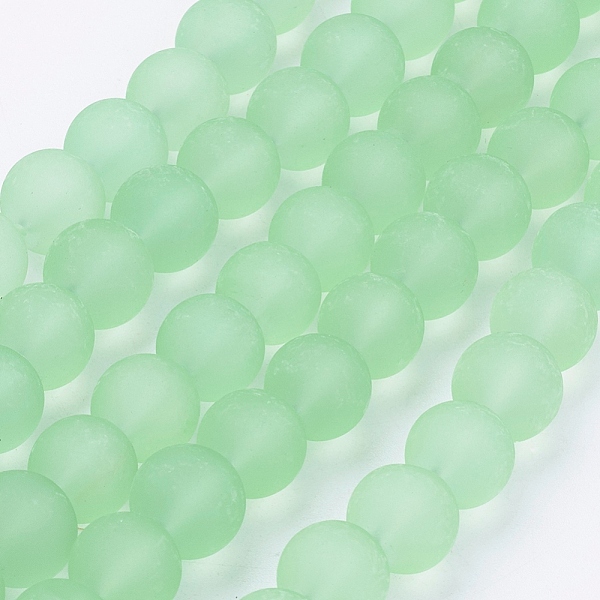 PandaHall Transparent Glass Bead Strands, Frosted, Round, Pale Green, 10mm, Hole: 1.3~1.6mm, about 80pcs/strand, 31.4 inch Glass Round Green
PandaHall Transparent Glass Bead Strands, Frosted, Round, Pale Green, 10mm, Hole: 1.3~1.6mm, about 80pcs/strand, 31.4 inch Glass Round Green