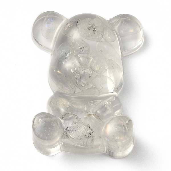 PandaHall Resin Display Decorations, with Synthetic Moonstone Chips Inside, Bear, 53.5~53.8x41~41.5x17.5~21mm Moonstone Bear
PandaHall Resin Display Decorations, with Synthetic Moonstone Chips Inside, Bear, 53.5~53.8x41~41.5x17.5~21mm Moonstone Bear