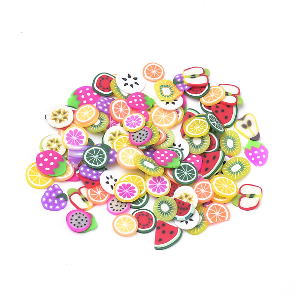 PandaHall Handmade Polymer Clay Nail Art Decoration, Fashion Nail Care, No Hole, Fruit, Mixed Color, 4~7x4~7x0.5mm, 200pcs/bag Polymer Clay..., Multicolor
PandaHall Handmade Polymer Clay Nail Art Decoration, Fashion Nail Care, No Hole, Fruit, Mixed Color, 4~7x4~7x0.5mm, 200pcs/bag Polymer Clay..., Multicolor