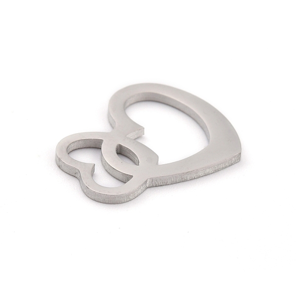 PandaHall 304 Stainless Steel Links Connectors, Heart, Stainless Steel Color, 21x23x1.5mm, Hole: 9x12mm and 6x10mm 304 Stainless Steel Heart
PandaHall 304 Stainless Steel Links Connectors, Heart, Stainless Steel Color, 21x23x1.5mm, Hole: 9x12mm and 6x10mm 304 Stainless Steel Heart