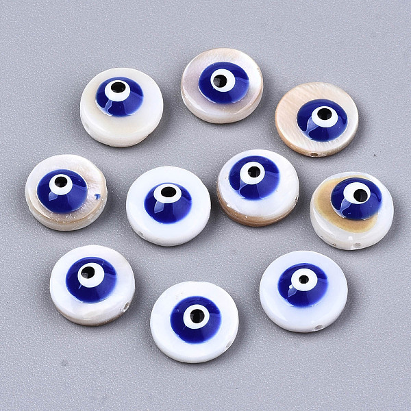 PandaHall Natural Freshwater Shell Beads, with Enamel, Flat Round with Evil Eye, Blue, 9x4.5mm, Hole: 0.8mm Freshwater Shell Evil Eye Blue
PandaHall Natural Freshwater Shell Beads, with Enamel, Flat Round with Evil Eye, Blue, 9x4.5mm, Hole: 0.8mm Freshwater Shell Evil Eye Blue