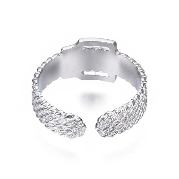 PandaHall 304 Stainless Steel Belt Buckle Shape Cuff Ring, Chunky Ring for Women, Stainless Steel Color, US Size 6 3/4(17.1mm) 304 Stainless...
PandaHall 304 Stainless Steel Belt Buckle Shape Cuff Ring, Chunky Ring for Women, Stainless Steel Color, US Size 6 3/4(17.1mm) 304 Stainless...