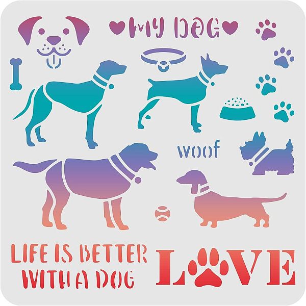 PandaHall Plastic Reusable Drawing Painting Stencils Templates, for Painting on Scrapbook Fabric Tiles Floor Furniture Wood, Square, Dog..., White
PandaHall Plastic Reusable Drawing Painting Stencils Templates, for Painting on Scrapbook Fabric Tiles Floor Furniture Wood, Square, Dog..., White