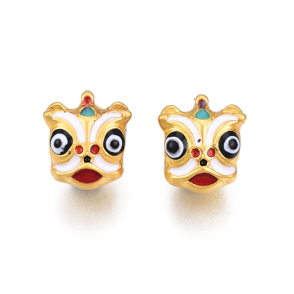 PandaHall Rack Plating Alloy Enamel European Beads, Large Hole Beads, Cadmium Free & Lead Free, Golden, Fish Head, Dark Red, 11x10x8mm, Hole...
PandaHall Rack Plating Alloy Enamel European Beads, Large Hole Beads, Cadmium Free & Lead Free, Golden, Fish Head, Dark Red, 11x10x8mm, Hole...
