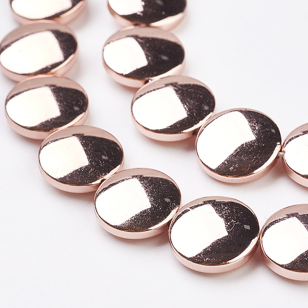 PandaHall Electroplate Non-magnetic Synthetic Hematite Beads Strands, Grade AAA, Flat Round, Rose Gold Plated, 12x4mm, Hole: 1mm, about...
PandaHall Electroplate Non-magnetic Synthetic Hematite Beads Strands, Grade AAA, Flat Round, Rose Gold Plated, 12x4mm, Hole: 1mm, about...
