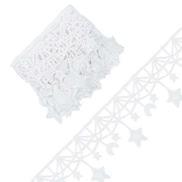 PandaHall Moon Star Polyester Lace Trim, Clothing Accessories, for Sewing and Art Craft Decoration, White, 4-1/4 inch(108mm) Polyester Star...
PandaHall Moon Star Polyester Lace Trim, Clothing Accessories, for Sewing and Art Craft Decoration, White, 4-1/4 inch(108mm) Polyester Star...
