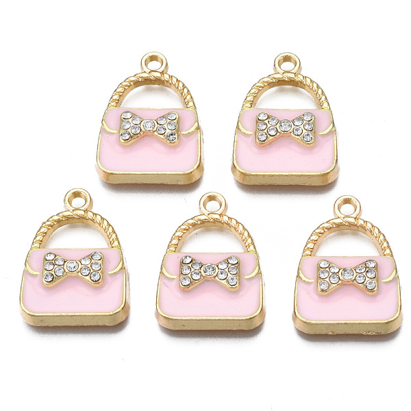 PandaHall Rack Plating Alloy Enamel Pendants, with Crystal Rhinestone, Cadmium Free & Nickel Free & Lead Free, Bag, Pink, 23.5x17.5x6mm...
PandaHall Rack Plating Alloy Enamel Pendants, with Crystal Rhinestone, Cadmium Free & Nickel Free & Lead Free, Bag, Pink, 23.5x17.5x6mm...
