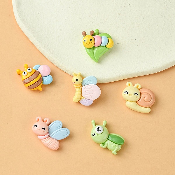 PandaHall 18Pcs 6 Styles Opaque Resin Cute Insect Cabochons, Butterfly & Bug & Bees, Mixed Shapes, Mixed Color, 15.5~20.5x17~23x6~9mm..., Multicolor
PandaHall 18Pcs 6 Styles Opaque Resin Cute Insect Cabochons, Butterfly & Bug & Bees, Mixed Shapes, Mixed Color, 15.5~20.5x17~23x6~9mm..., Multicolor