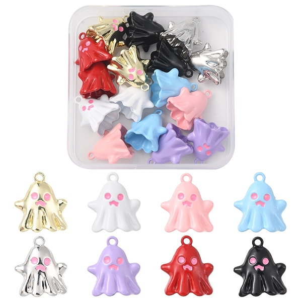 PandaHall 16Pcs 8 Style Spray Painted Alloy Enamel Pendants, Cadmium Free & Lead Free & Nickle Free, Ghost Charm, Mixed Color..., Multicolor
PandaHall 16Pcs 8 Style Spray Painted Alloy Enamel Pendants, Cadmium Free & Lead Free & Nickle Free, Ghost Charm, Mixed Color..., Multicolor