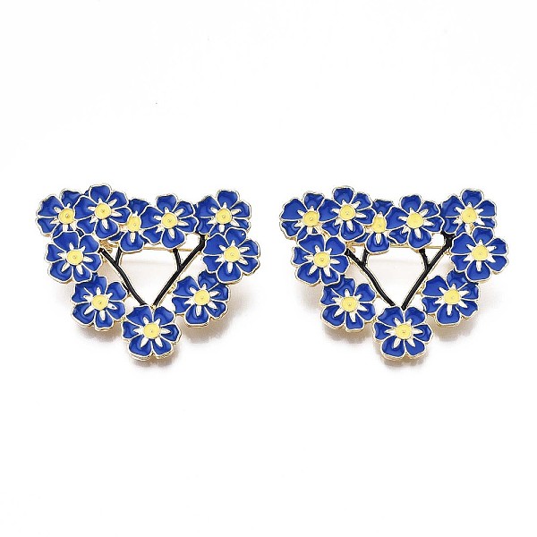 PandaHall Flower Enamel Pin, Alloy Brooch for Backpack Clothes, Nickel Free & Lead Free, Light Golden, Medium Blue, 35x45mm Alloy+Enamel
PandaHall Flower Enamel Pin, Alloy Brooch for Backpack Clothes, Nickel Free & Lead Free, Light Golden, Medium Blue, 35x45mm Alloy+Enamel