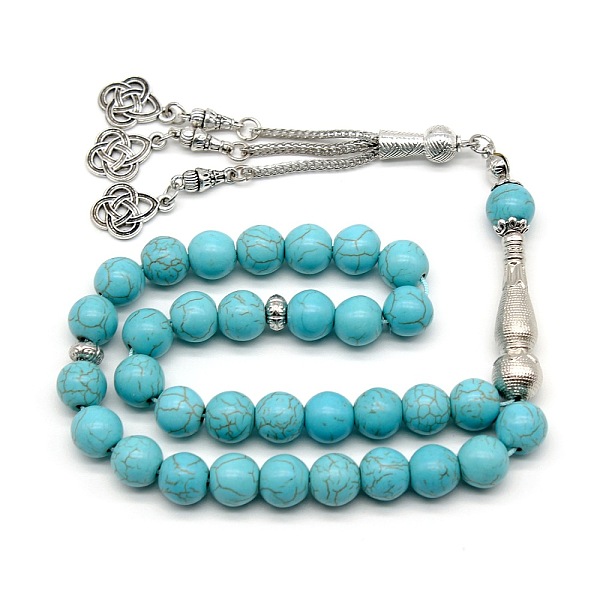 PandaHall Synthetic Turquoise Beaded Wrap Bracelet, with Trinity Knot Charms Synthetic Turquoise Trinity Knot
PandaHall Synthetic Turquoise Beaded Wrap Bracelet, with Trinity Knot Charms Synthetic Turquoise Trinity Knot