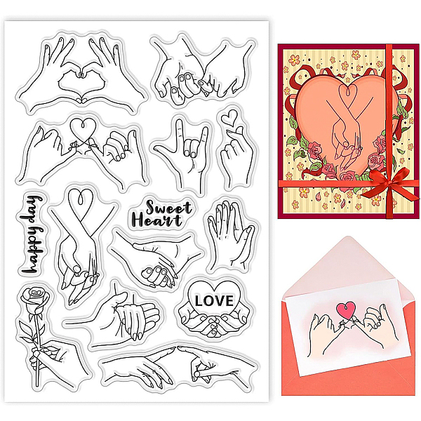 PandaHall BENECREAT Valentine Hands Clear Stamps Couples Hold Hands Show Love Sweet Heart PVC Silicone Stamps for DIY Scrapbooking, Photo...
PandaHall BENECREAT Valentine Hands Clear Stamps Couples Hold Hands Show Love Sweet Heart PVC Silicone Stamps for DIY Scrapbooking, Photo...