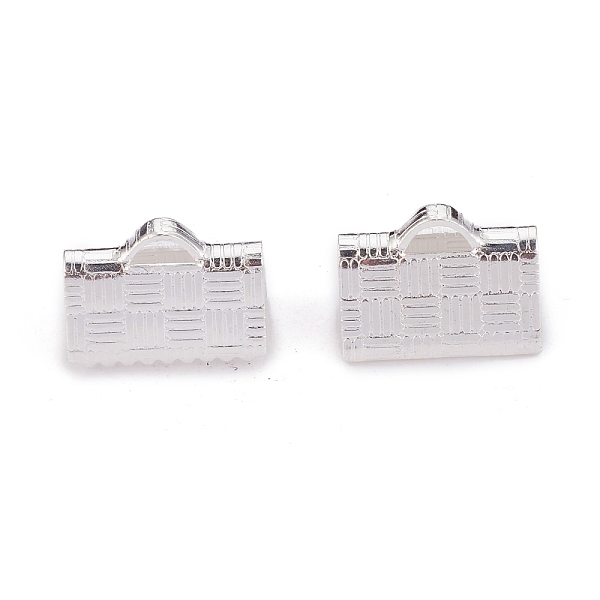 PandaHall 304 Stainless Steel Ribbon Crimp Ends, Silver, 7x10x5mm, Hole: 1.2x0.5mm 304 Stainless Steel
PandaHall 304 Stainless Steel Ribbon Crimp Ends, Silver, 7x10x5mm, Hole: 1.2x0.5mm 304 Stainless Steel