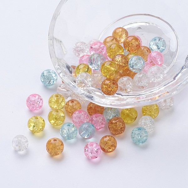 PandaHall Baking Painted Crackle Glass Beads, Barely Pink Mix, Round, Mixed Color, 8~8.5x7.5~8mm, Hole: 1mm, about 100pcs/bag Glass Round..., Multicolor
PandaHall Baking Painted Crackle Glass Beads, Barely Pink Mix, Round, Mixed Color, 8~8.5x7.5~8mm, Hole: 1mm, about 100pcs/bag Glass Round..., Multicolor