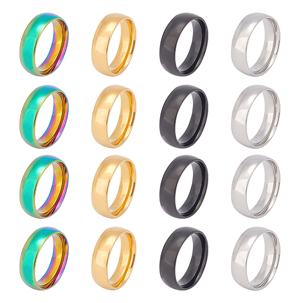 PandaHall UNICRAFTALE 16pcs 4 Colors Ring Core for Wood Turning Size 7 Laser Engraving Finger Ring Stainless Steel Simple Flat Plain Band...
PandaHall UNICRAFTALE 16pcs 4 Colors Ring Core for Wood Turning Size 7 Laser Engraving Finger Ring Stainless Steel Simple Flat Plain Band...