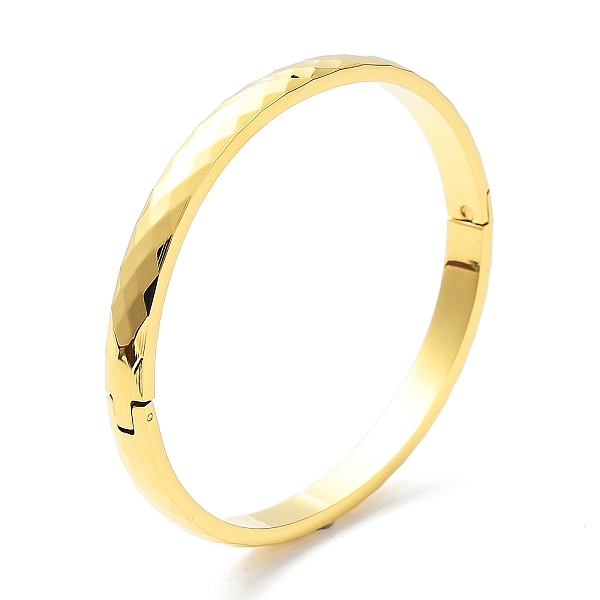 PandaHall Ion Plating(IP) 304 Stainless Steel Faceted Hinged Bangles for Woman, Golden, Inner Diameter: 2x2-3/8 inch(5.1x5.9cm) 304...
PandaHall Ion Plating(IP) 304 Stainless Steel Faceted Hinged Bangles for Woman, Golden, Inner Diameter: 2x2-3/8 inch(5.1x5.9cm) 304...