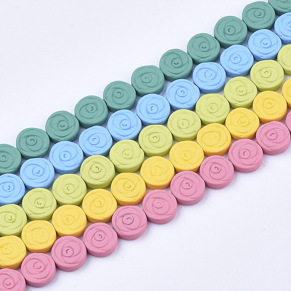 PandaHall Spray Painted Non-magnetic Synthetic Hematite Beads Strands, Flower, Mixed Color, 10x3mm, Hole: 0.8mm, about 41pcs/strand, 16.34..., Multicolor
PandaHall Spray Painted Non-magnetic Synthetic Hematite Beads Strands, Flower, Mixed Color, 10x3mm, Hole: 0.8mm, about 41pcs/strand, 16.34..., Multicolor