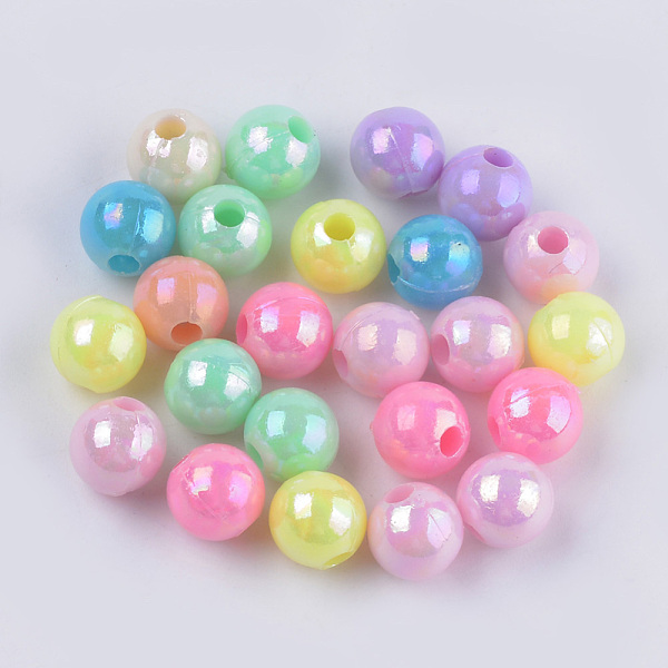 PandaHall Opaque Acrylic Beads, AB Color ,Round, Mixed Color, 8x7.5mm, Hole: 2.5mm, about 2170pcs/500g Acrylic Round Multicolor
PandaHall Opaque Acrylic Beads, AB Color ,Round, Mixed Color, 8x7.5mm, Hole: 2.5mm, about 2170pcs/500g Acrylic Round Multicolor