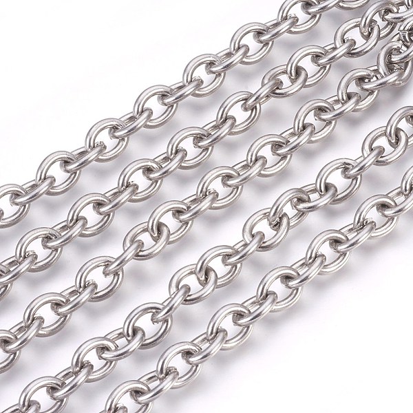 PandaHall 304 Stainless Steel Cable Chains, Unwelded, Oval, Stainless Steel Color, 10x8x2mm 304 Stainless Steel
PandaHall 304 Stainless Steel Cable Chains, Unwelded, Oval, Stainless Steel Color, 10x8x2mm 304 Stainless Steel