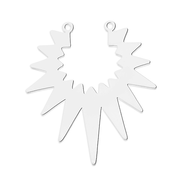PandaHall 201 Stainless Steel Pendant Links, Laser Cut, Sun, Stainless Steel Color, 37.5x32.5x1mm, Hole: 1.6mm 201 Stainless Steel Sun
PandaHall 201 Stainless Steel Pendant Links, Laser Cut, Sun, Stainless Steel Color, 37.5x32.5x1mm, Hole: 1.6mm 201 Stainless Steel Sun