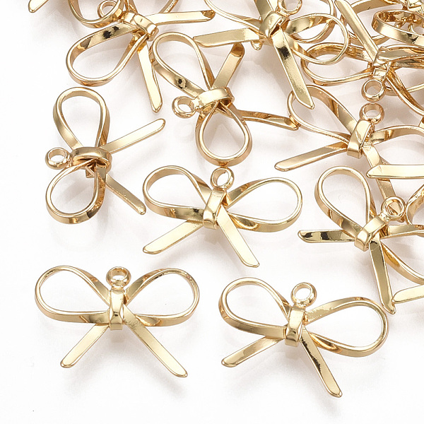 PandaHall Brass Charms, Bowknot, Real 18K Gold Plated, 10.5x16x3mm, Hole: 1.2mm Brass Bowknot
PandaHall Brass Charms, Bowknot, Real 18K Gold Plated, 10.5x16x3mm, Hole: 1.2mm Brass Bowknot