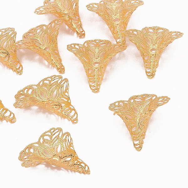 PandaHall Brass Bead Caps, Filigree, Golden, about 24mm wide, 29mm long, hole: 1.2mm Brass
PandaHall Brass Bead Caps, Filigree, Golden, about 24mm wide, 29mm long, hole: 1.2mm Brass