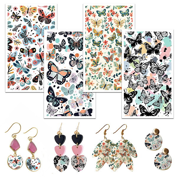 PandaHall OLYCRAFT Butterfly Clay Transfer Paper Bohemian 4 Design 24 Pcs Transfer Paper for Polymer Clay Flower Leaves Polymer Clay...
PandaHall OLYCRAFT Butterfly Clay Transfer Paper Bohemian 4 Design 24 Pcs Transfer Paper for Polymer Clay Flower Leaves Polymer Clay...