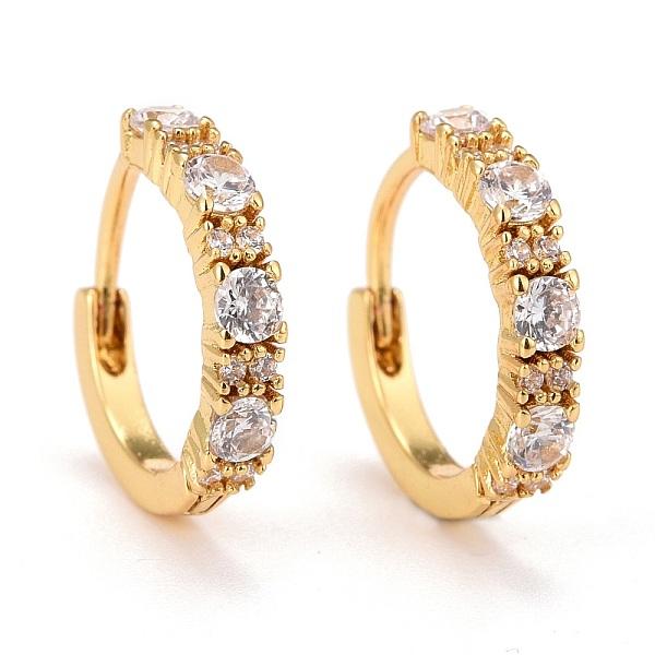 PandaHall Real 18K Gold Plated Brass Cubic Zirconia Huggie Hoop Earrings, Hinged Hoop Earrings for Women, Lead Free & Cadmium Free & Nickel..., Clear
PandaHall Real 18K Gold Plated Brass Cubic Zirconia Huggie Hoop Earrings, Hinged Hoop Earrings for Women, Lead Free & Cadmium Free & Nickel..., Clear