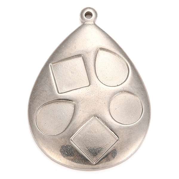 PandaHall 304 Stainless Steel Pendant Cabochon Settings for Enamel, Teardrop, Stainless Steel Color, 37x27x4mm, Hole: 1.6mm 304 Stainless...
PandaHall 304 Stainless Steel Pendant Cabochon Settings for Enamel, Teardrop, Stainless Steel Color, 37x27x4mm, Hole: 1.6mm 304 Stainless...