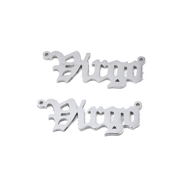 PandaHall 304 Stainless Steel Connector Charms, Word, Virgo, 8x21x1mm, Hole: 0.7mm 304 Stainless Steel Virgo
PandaHall 304 Stainless Steel Connector Charms, Word, Virgo, 8x21x1mm, Hole: 0.7mm 304 Stainless Steel Virgo