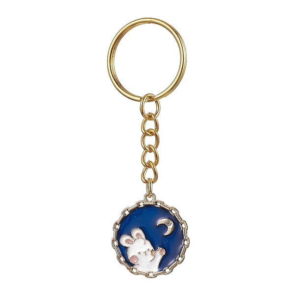 PandaHall Flat Round with Rabbit Alloy Enamel Pendant Keychain, with Iron Split Key Rings, Rabbit, 7.8cm Alloy Rabbit
PandaHall Flat Round with Rabbit Alloy Enamel Pendant Keychain, with Iron Split Key Rings, Rabbit, 7.8cm Alloy Rabbit