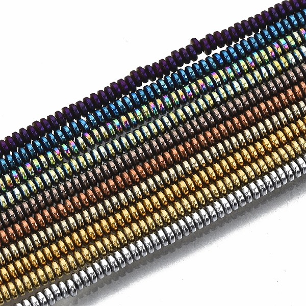 PandaHall Electroplate Non-magnetic Synthetic Hematite Beads Strands, Flat Round/Disc, Mixed Color, 2x1mm, Hole: 0.8mm, about..., Multicolor
PandaHall Electroplate Non-magnetic Synthetic Hematite Beads Strands, Flat Round/Disc, Mixed Color, 2x1mm, Hole: 0.8mm, about..., Multicolor