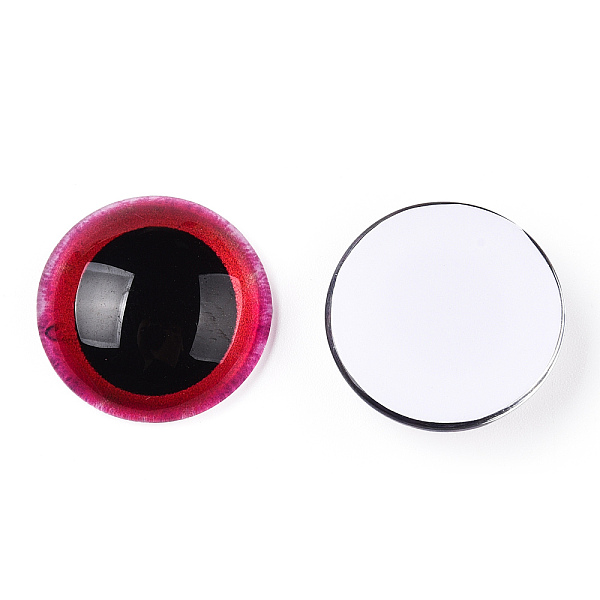 PandaHall Glass Cabochons, Half Round with Eye, Cerise, 20x6.5mm Glass Half Round Red
PandaHall Glass Cabochons, Half Round with Eye, Cerise, 20x6.5mm Glass Half Round Red