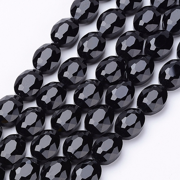 PandaHall Black Faceted Oval Glass Bead Strands, Crystal Bead Strands, 16x12~13x7mm, Hole: 1mm, 20pcs/strand, 12.5 inch Glass Oval Black
PandaHall Black Faceted Oval Glass Bead Strands, Crystal Bead Strands, 16x12~13x7mm, Hole: 1mm, 20pcs/strand, 12.5 inch Glass Oval Black