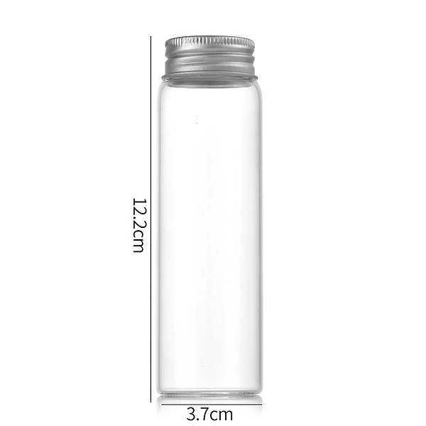 PandaHall Clear Glass Bottles Bead Containers, Screw Top Bead Storage Tubes with Aluminum Cap, Column, Silver, 3.7x12cm, Capacity: 90ml...
PandaHall Clear Glass Bottles Bead Containers, Screw Top Bead Storage Tubes with Aluminum Cap, Column, Silver, 3.7x12cm, Capacity: 90ml...