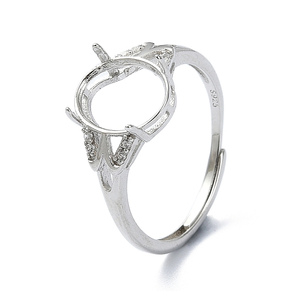 PandaHall Adjustable 925 Sterling Silver Ring Components, with Cubic Zirconia, For Half Drilled Beads, Real Platinum Plated, 1.5~6mm, Inner...
PandaHall Adjustable 925 Sterling Silver Ring Components, with Cubic Zirconia, For Half Drilled Beads, Real Platinum Plated, 1.5~6mm, Inner...