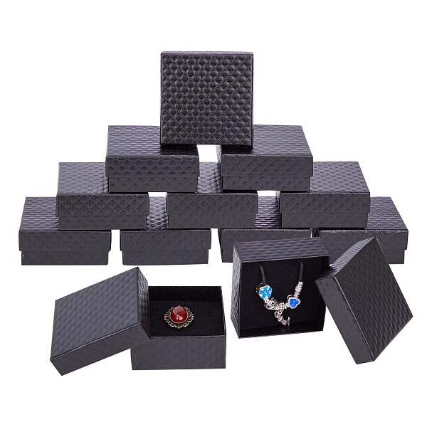 PandaHall Cardboard Jewelry Boxes, for Pendant & Earring & Ring, with Sponge Inside, Square, Black, 7.5x7.5x3.5cm Paper Square Black
PandaHall Cardboard Jewelry Boxes, for Pendant & Earring & Ring, with Sponge Inside, Square, Black, 7.5x7.5x3.5cm Paper Square Black