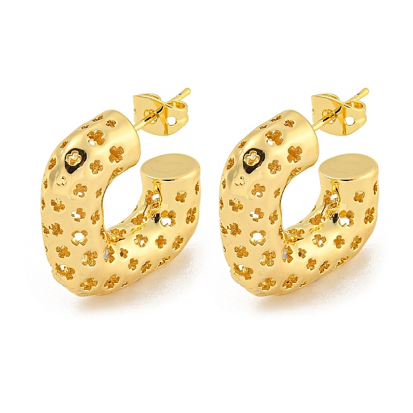 PandaHall Rack Plating Brass Stud Earrings, Long-Lasting Plated, Lead Free & Cadmium Free, C-shape, Real 18K Gold Plated, 22x22mm Brass...
PandaHall Rack Plating Brass Stud Earrings, Long-Lasting Plated, Lead Free & Cadmium Free, C-shape, Real 18K Gold Plated, 22x22mm Brass...