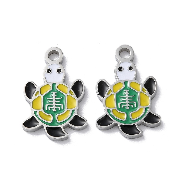 PandaHall 304 Stainless Steel Pendants, with Enamel, Turtle Charm, Stainless Steel Color, 17x11x1.5mm, Hole: 1.8mm Stainless Steel+Enamel..., Gold
PandaHall 304 Stainless Steel Pendants, with Enamel, Turtle Charm, Stainless Steel Color, 17x11x1.5mm, Hole: 1.8mm Stainless Steel+Enamel..., Gold