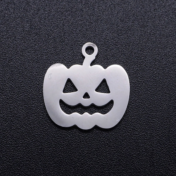 PandaHall 201 Stainless Steel Pendants, Pumpkin Jack-O'-Lantern Jack-o-Lantern, Halloween Theme, Stainless Steel Color, 15x14.5x1mm, Hole...
PandaHall 201 Stainless Steel Pendants, Pumpkin Jack-O'-Lantern Jack-o-Lantern, Halloween Theme, Stainless Steel Color, 15x14.5x1mm, Hole...