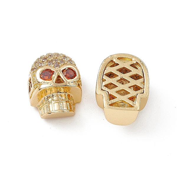 PandaHall Brass Micro Pave Cubic Zirconia Beads, Skull, Real 18K Gold Plated, 12x9.5x12.5mm, Hole: 3mm Brass+Cubic Zirconia Skull Clear
PandaHall Brass Micro Pave Cubic Zirconia Beads, Skull, Real 18K Gold Plated, 12x9.5x12.5mm, Hole: 3mm Brass+Cubic Zirconia Skull Clear