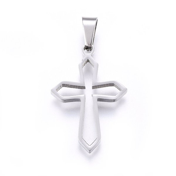 PandaHall 304 Stainless Steel Pendants, Cut-Out, with Hollow, Cross, Stainless Steel Color, 27.5x19x2.2mm, Hole: 8x4mm 304 Stainless Steel...
PandaHall 304 Stainless Steel Pendants, Cut-Out, with Hollow, Cross, Stainless Steel Color, 27.5x19x2.2mm, Hole: 8x4mm 304 Stainless Steel...