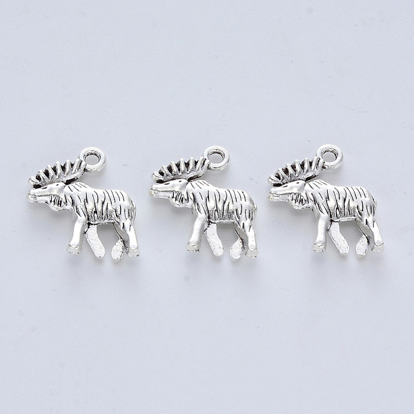 PandaHall Tibetan Style Alloy Pendants, Cadmium Free & Lead Free, Reindeer/Stag, Antique Silver, 18x15x4mm, Hole: 1.6mm, about 322pcs/500g...
PandaHall Tibetan Style Alloy Pendants, Cadmium Free & Lead Free, Reindeer/Stag, Antique Silver, 18x15x4mm, Hole: 1.6mm, about 322pcs/500g...