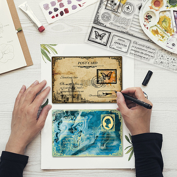 PandaHall GLOBLELAND Vintage Stamps Clear Stamps for DIY Scrapbooking Decor Letters Postcards Transparent Silicone Stamps for Making Cards...
PandaHall GLOBLELAND Vintage Stamps Clear Stamps for DIY Scrapbooking Decor Letters Postcards Transparent Silicone Stamps for Making Cards...