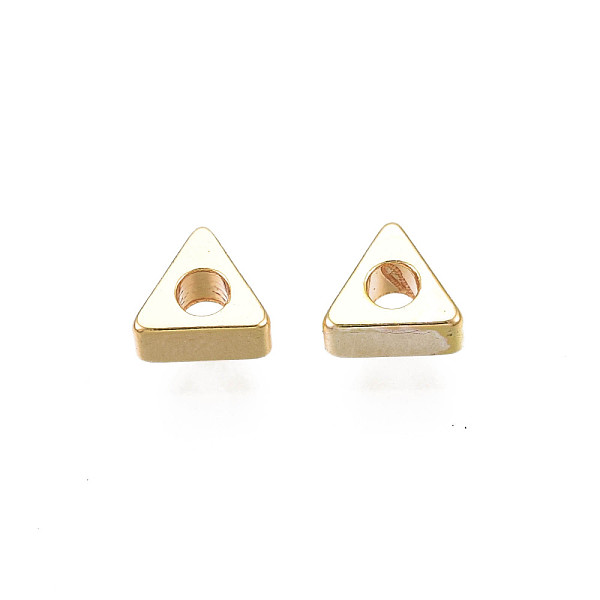 PandaHall Brass Beads, Triangle, Real 18K Gold Plated, 4x4.5x2mm, Hole: 1.5mm Brass Triangle
PandaHall Brass Beads, Triangle, Real 18K Gold Plated, 4x4.5x2mm, Hole: 1.5mm Brass Triangle
